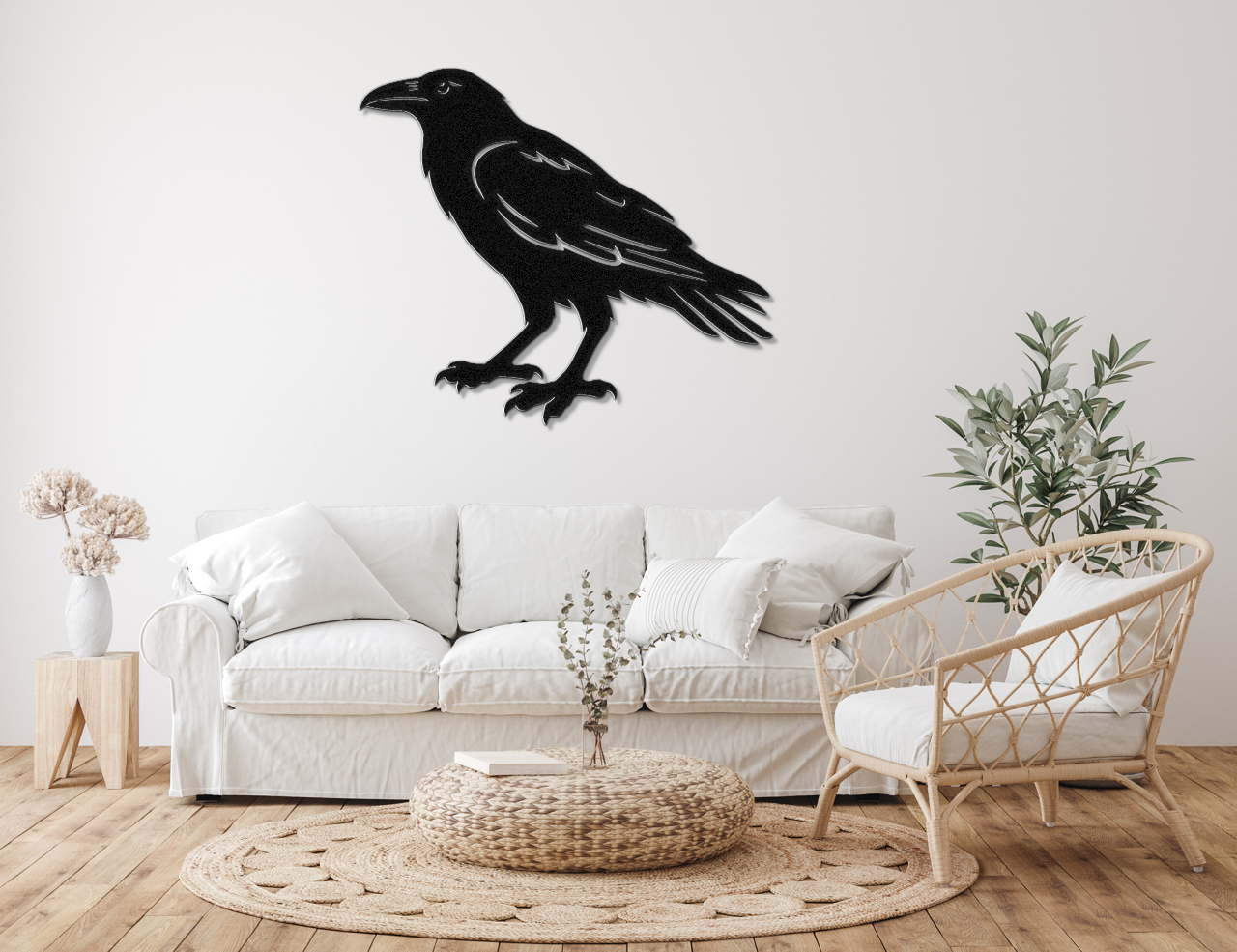 Raven Metal Wall Art