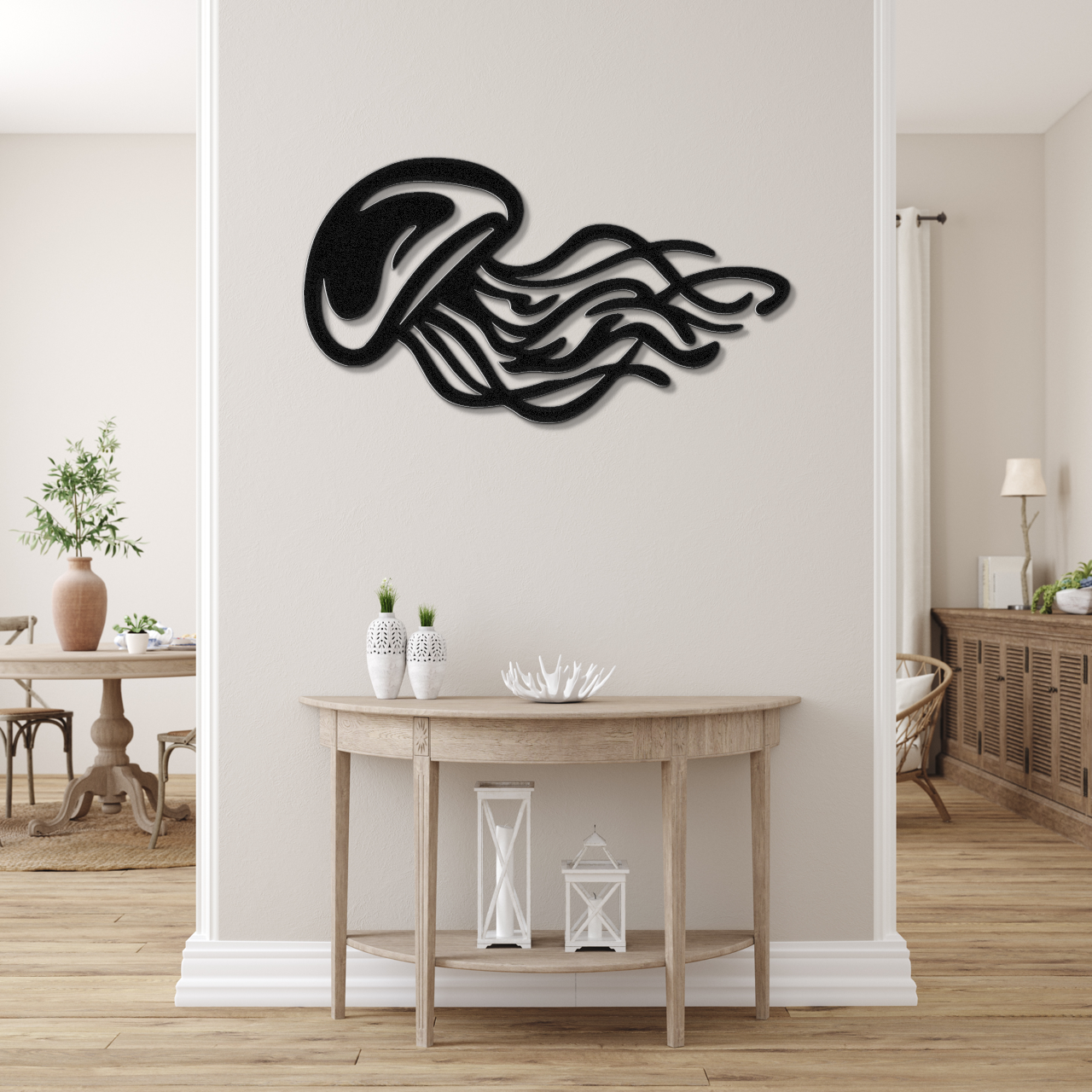 Jellyfish Metal Wall Art