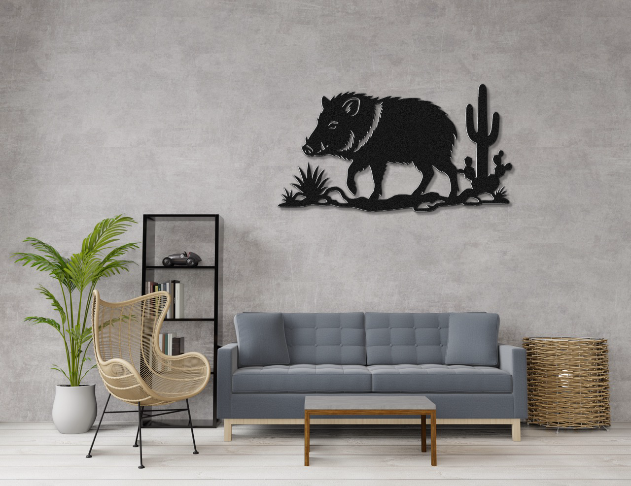 Javelina Metal Wall Art