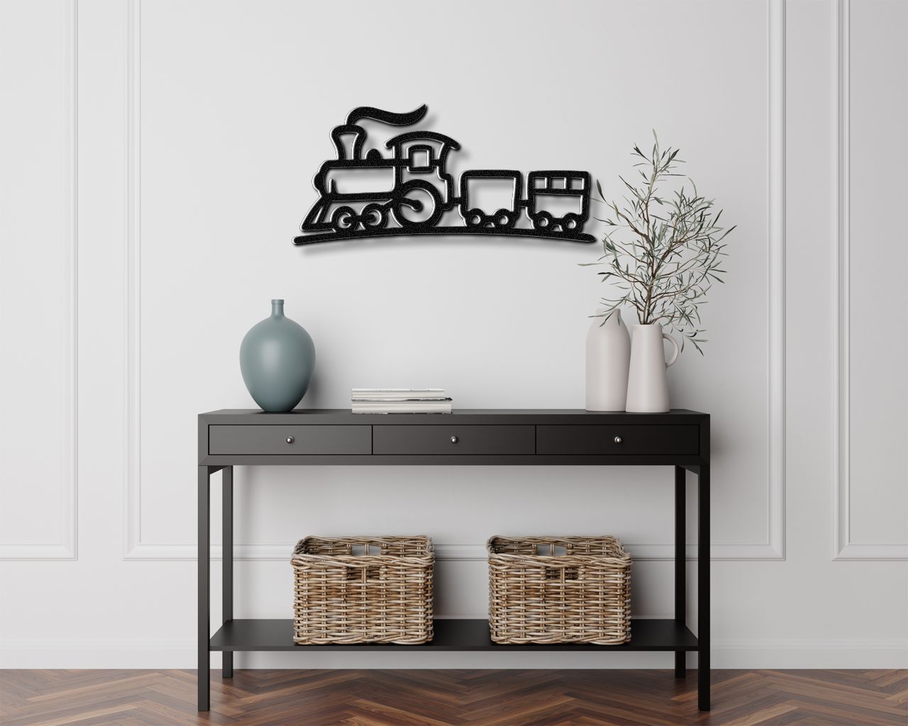 Train Metal Wall Art