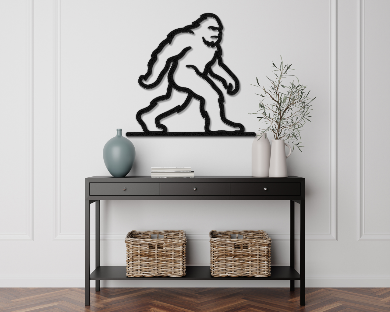 Bigfoot Metal Wall Art