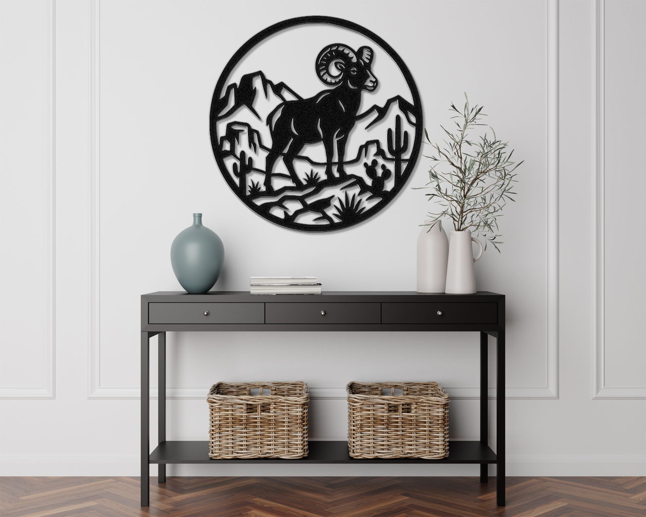 Arizona Bighorn Sheep Metal Wall Art