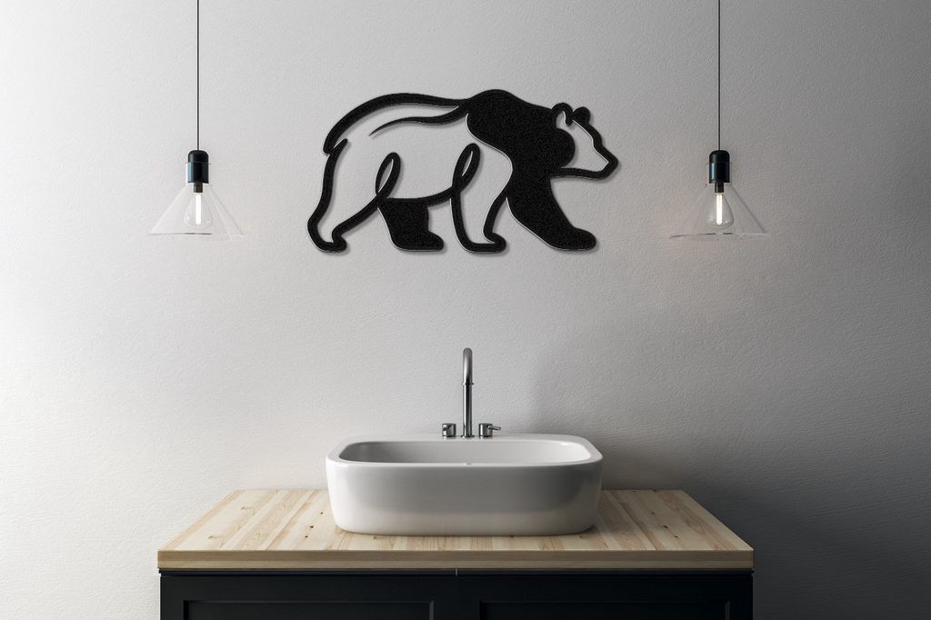 Bear Metal Wall Art