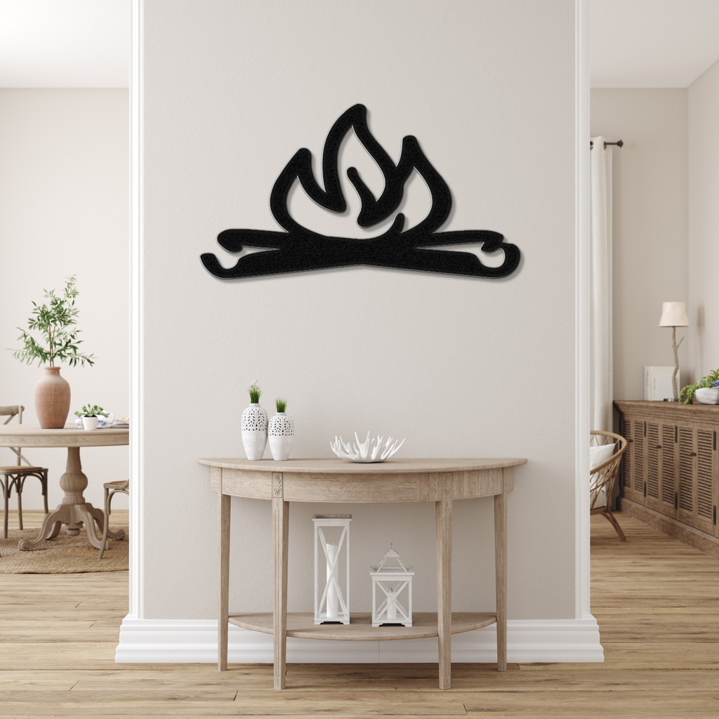 Campfire Metal Wall Art