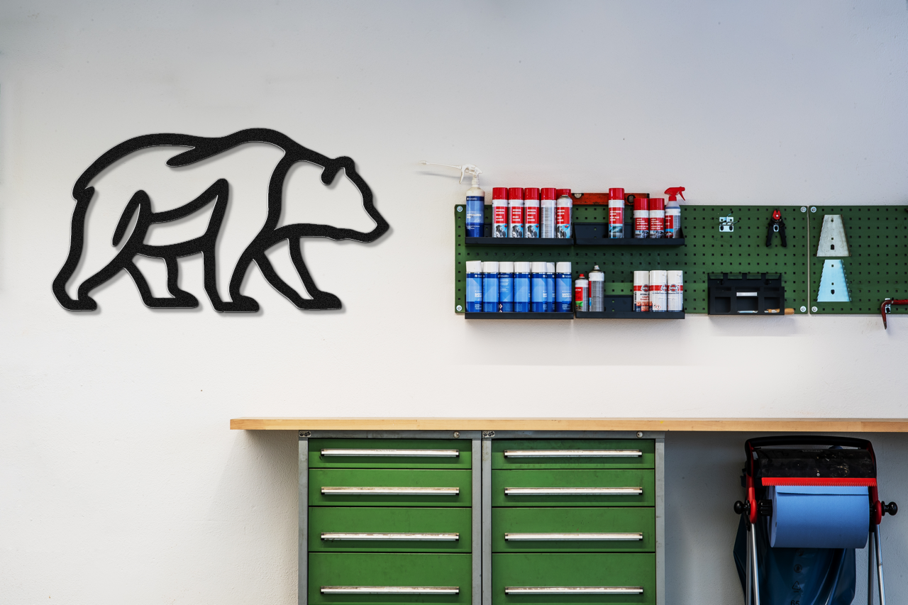 Bear Metal Wall Art