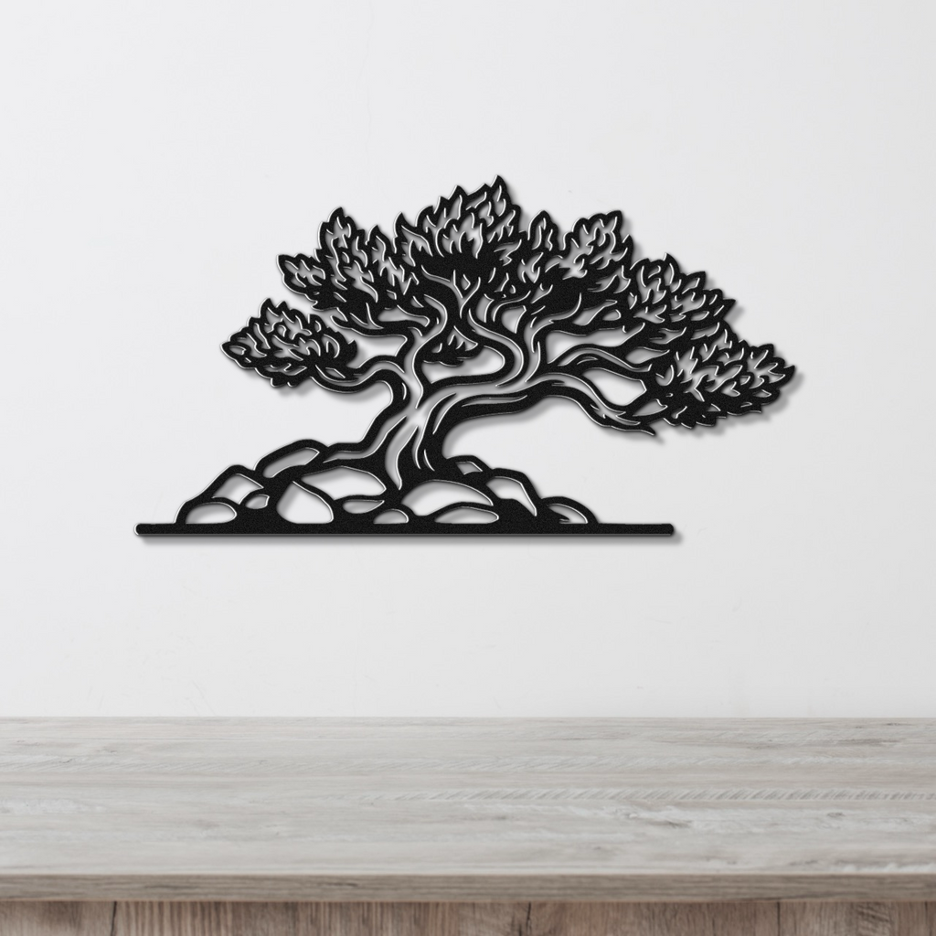 Fire Juniper Tree Metal Wall Art