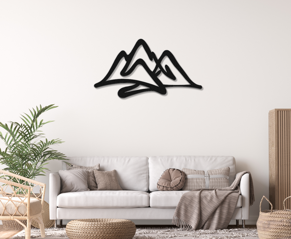 Mountains Metal Wall Art