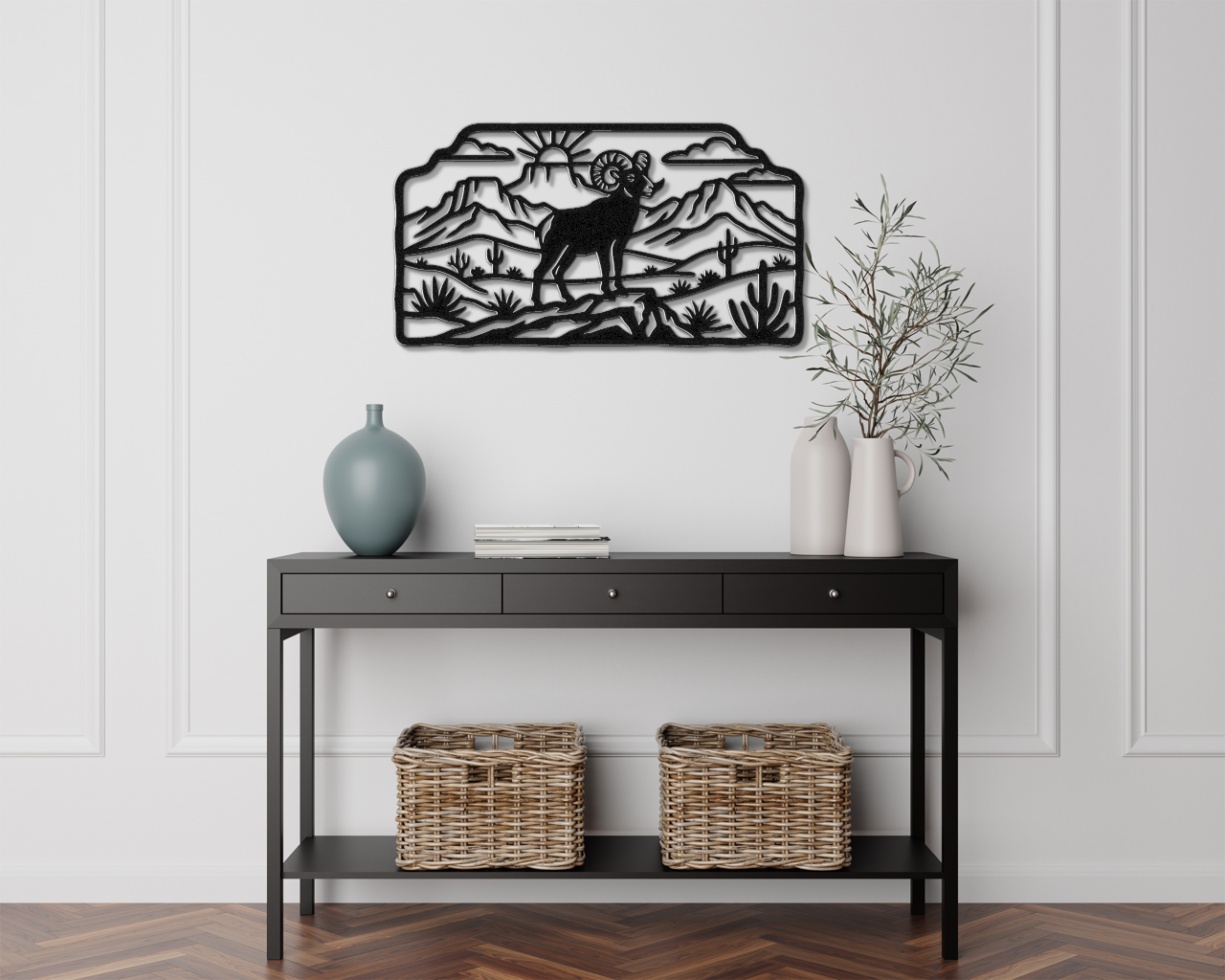Bighorn Sheep Metal Wall Art