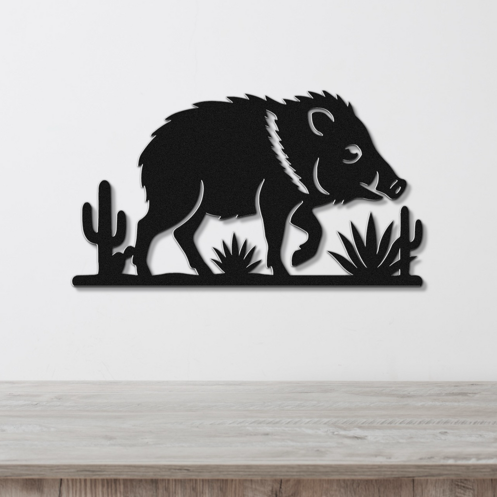 Javelina Metal Wall Art