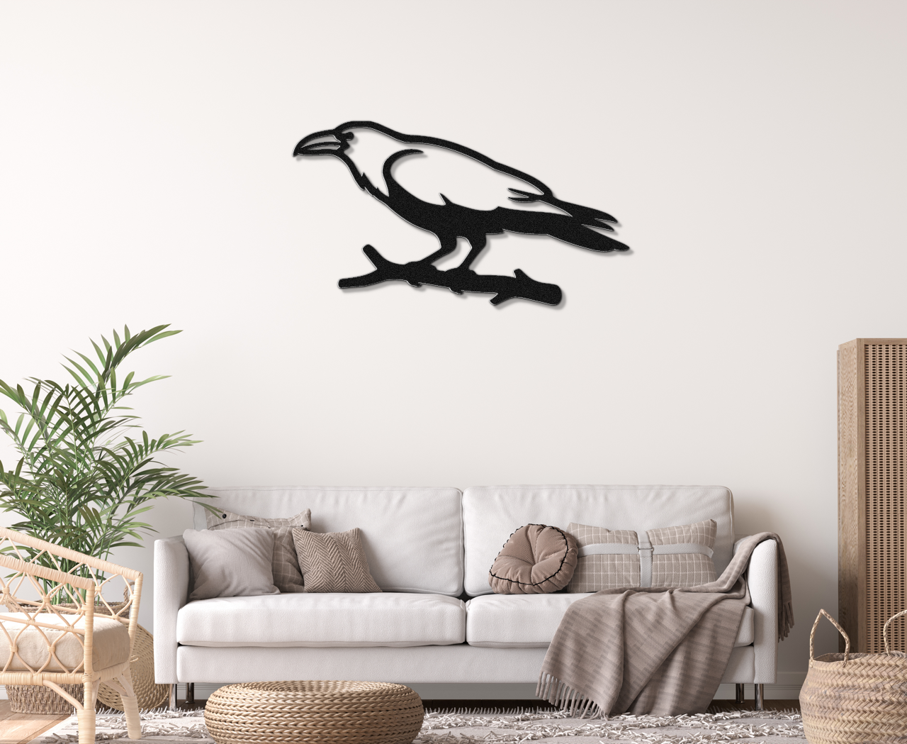 Raven Metal Wall Art