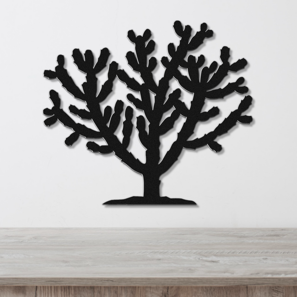 Cholla Cactus Metal Wall Art