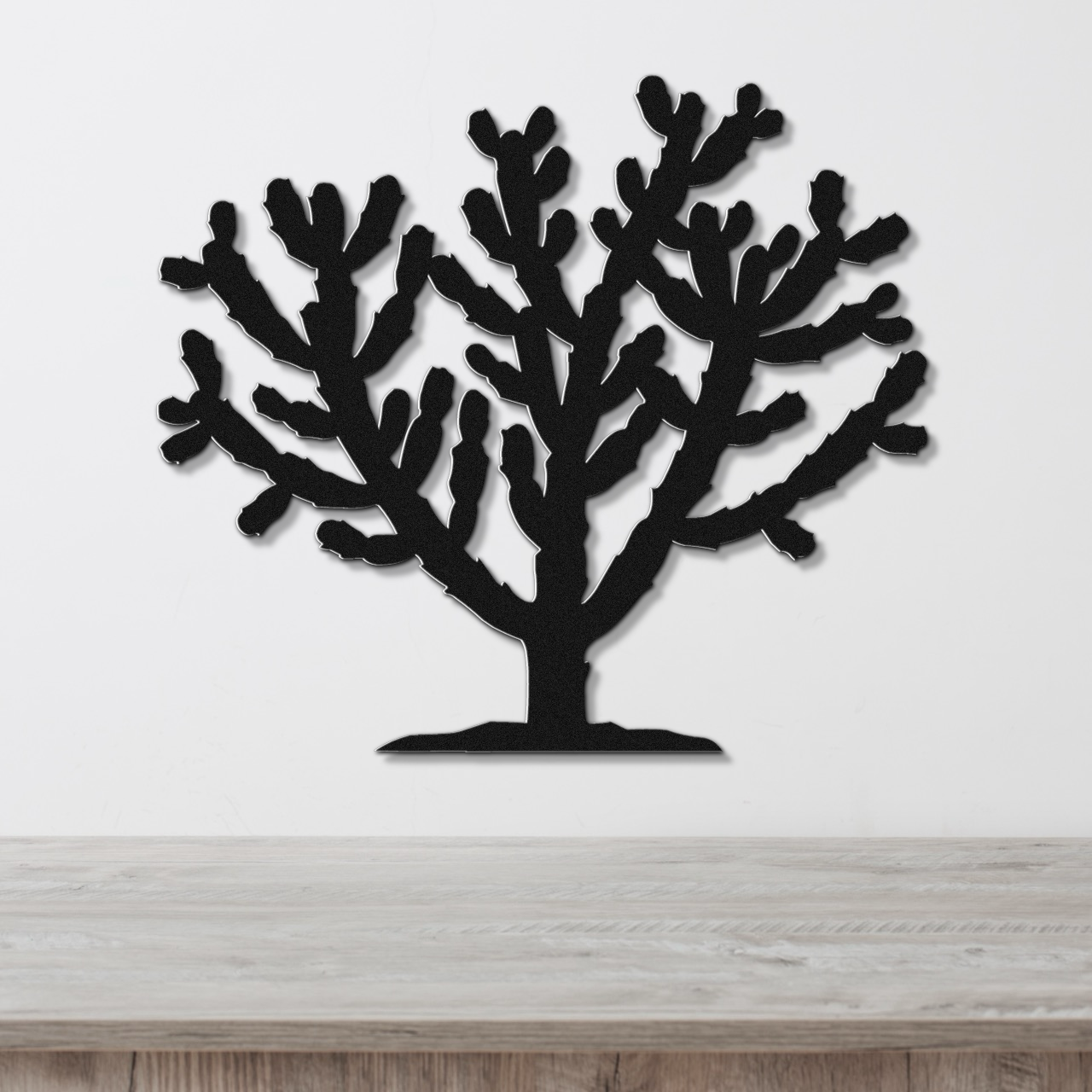 Cholla Cactus Metal Wall Art