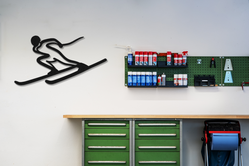 Skiing Metal Wall Art