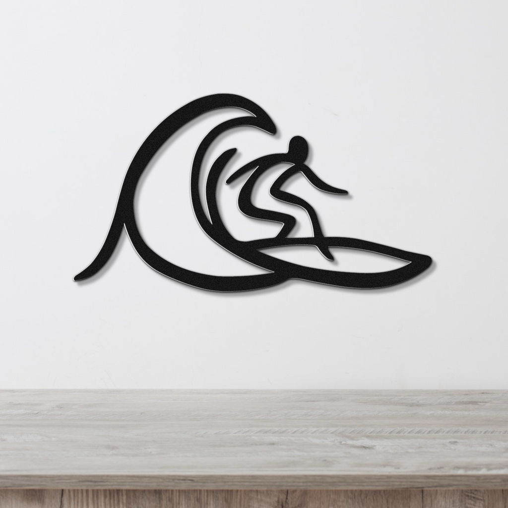 Surfer Metal Wall Art