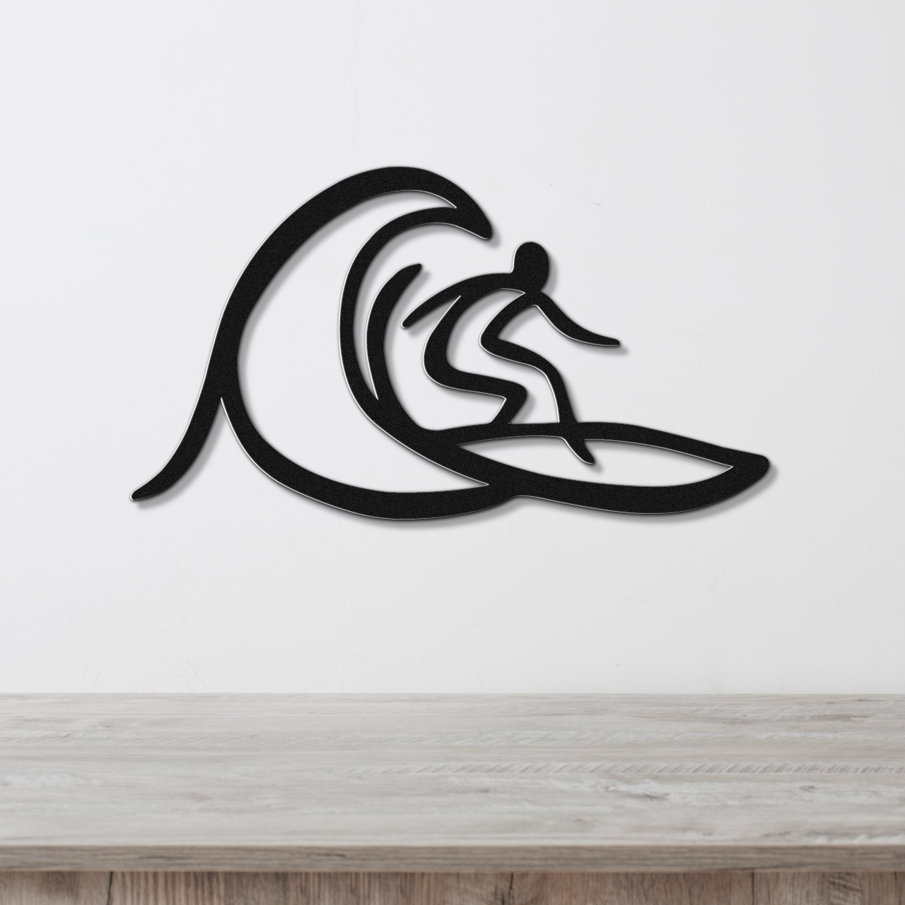 Surfer Metal Wall Art
