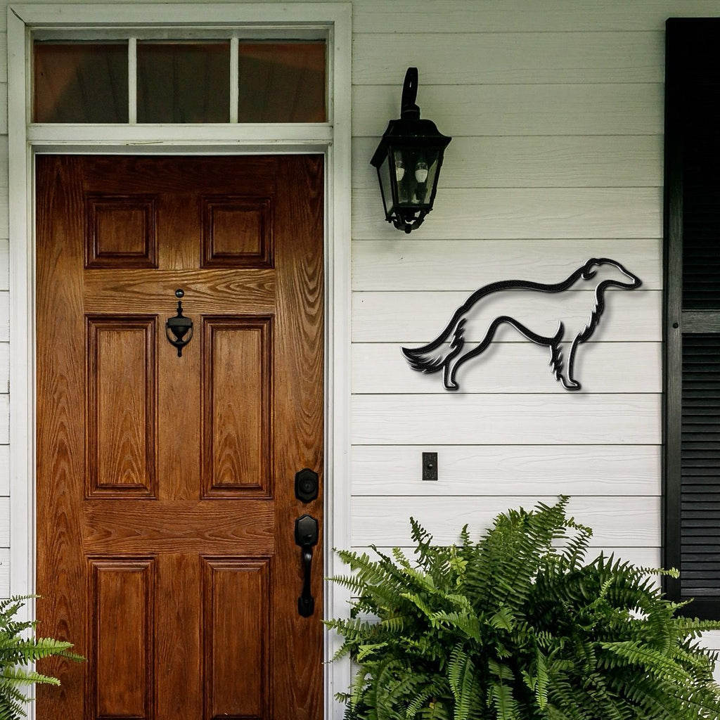 Borzoi Dog Metal Wall Art
