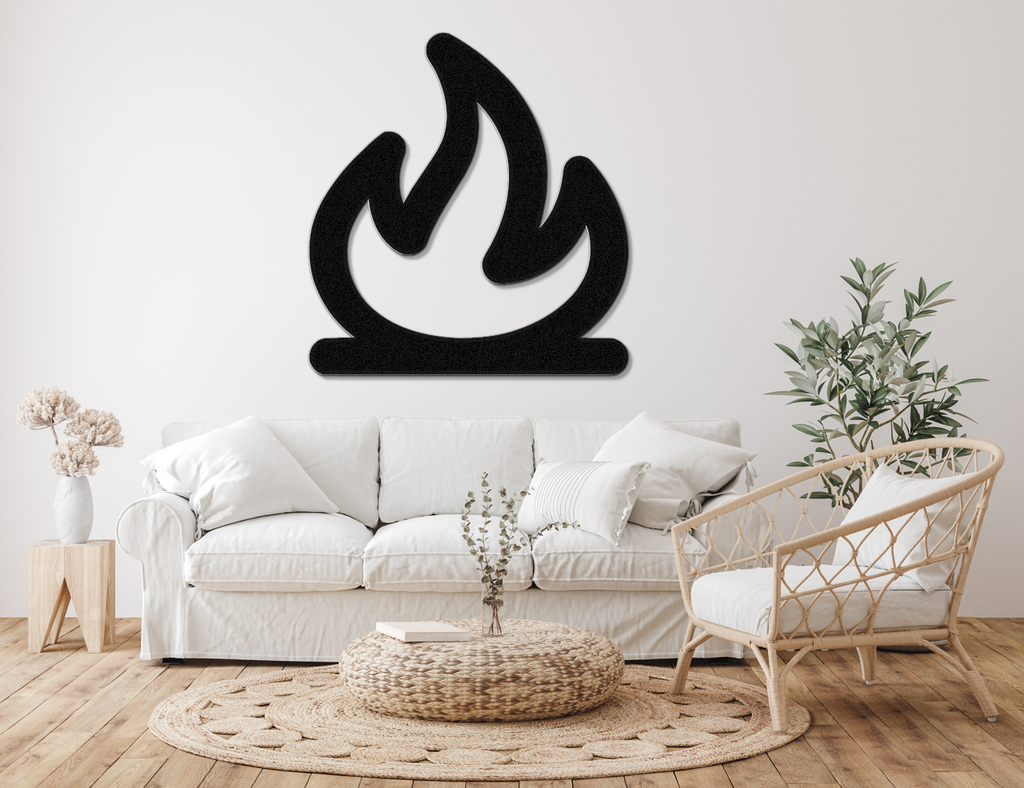 Campfire Metal Wall Art