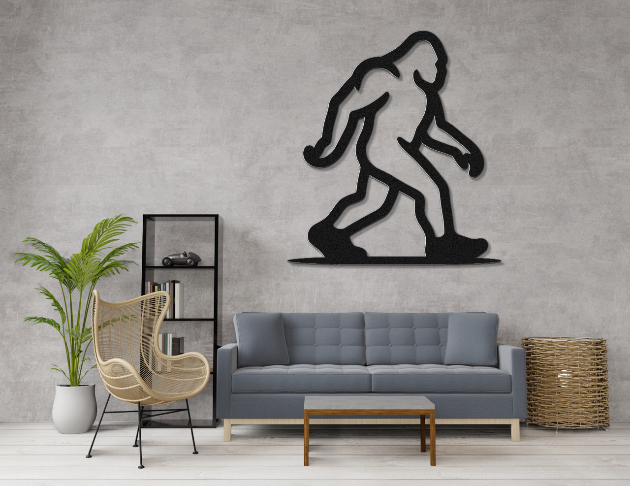 Bigfoot Metal Wall Art