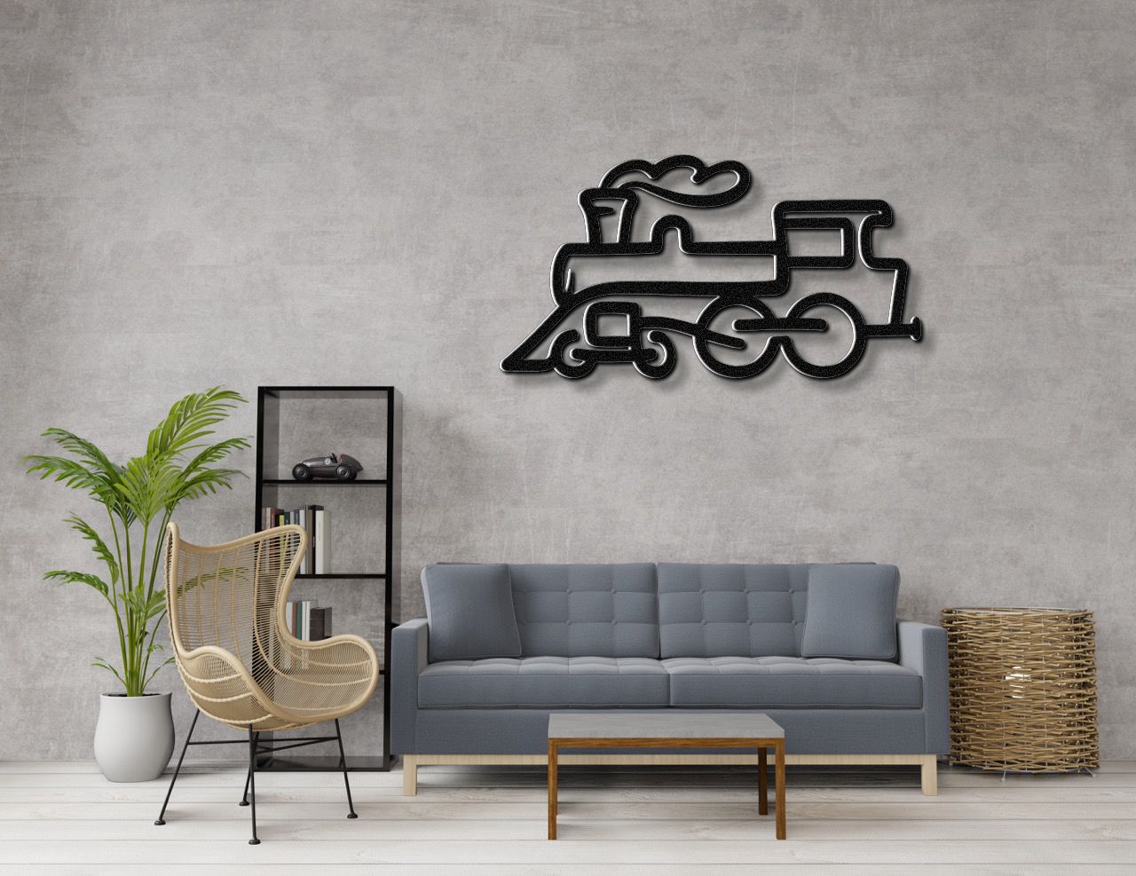 Train Metal Wall Art