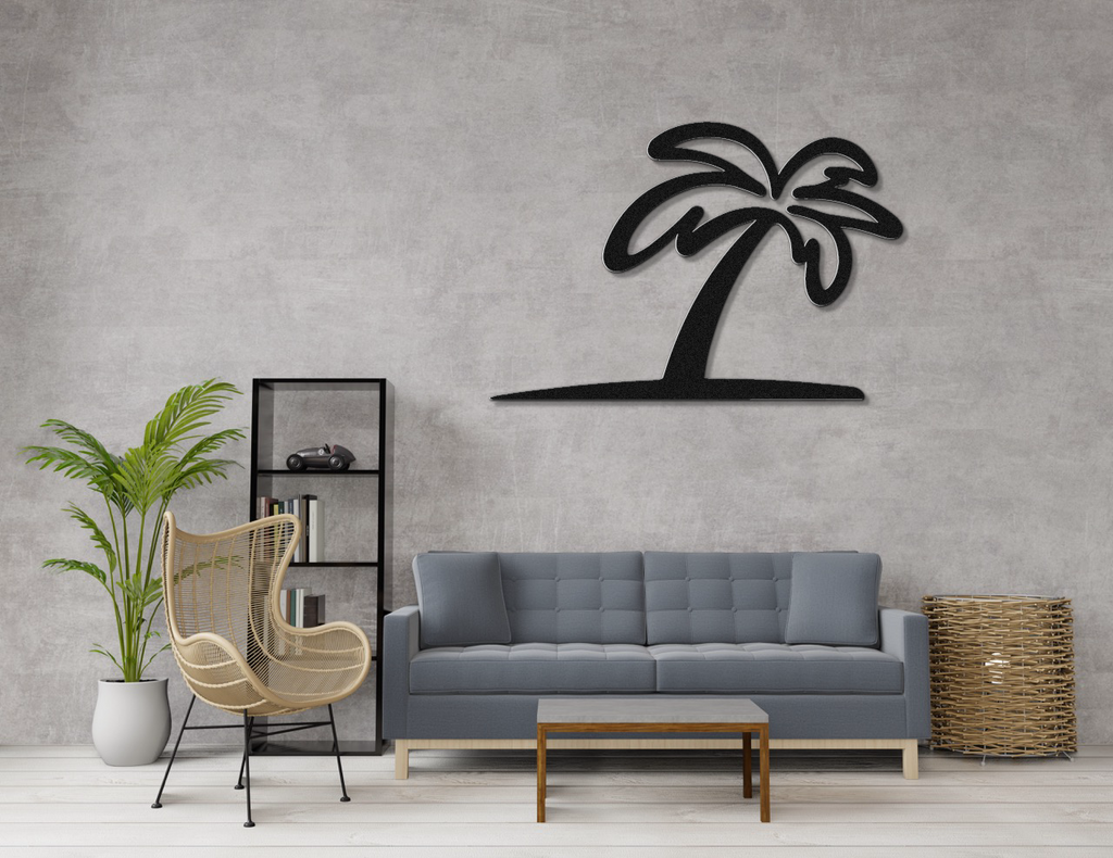 Palm Tree Metal Wall Art