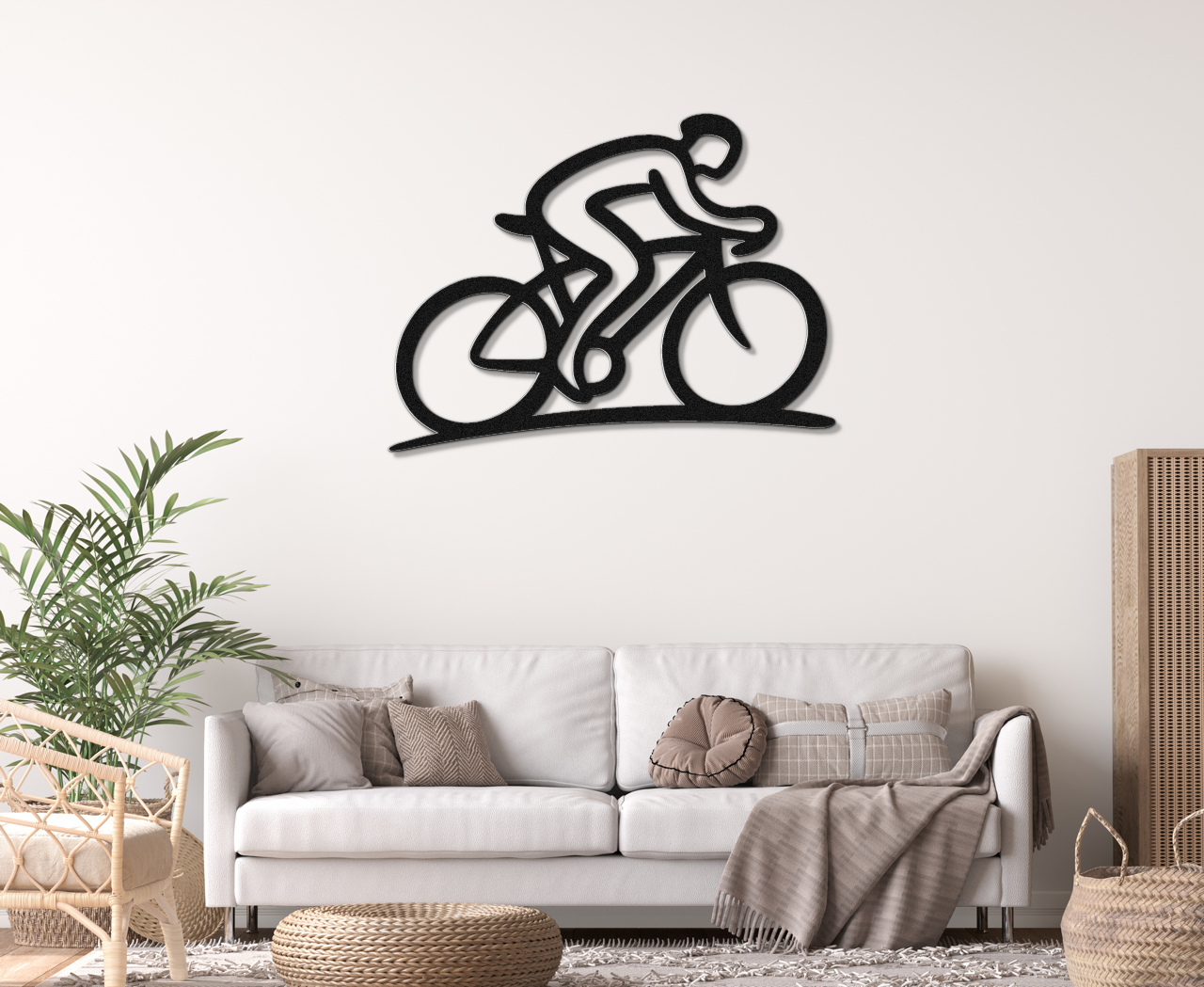 Cycling Metal Wall Art