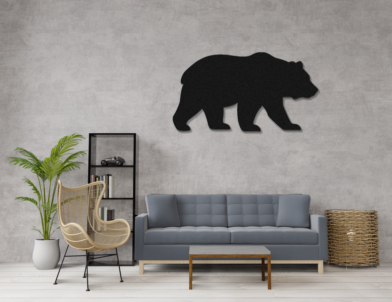 Bear Metal Wall Art