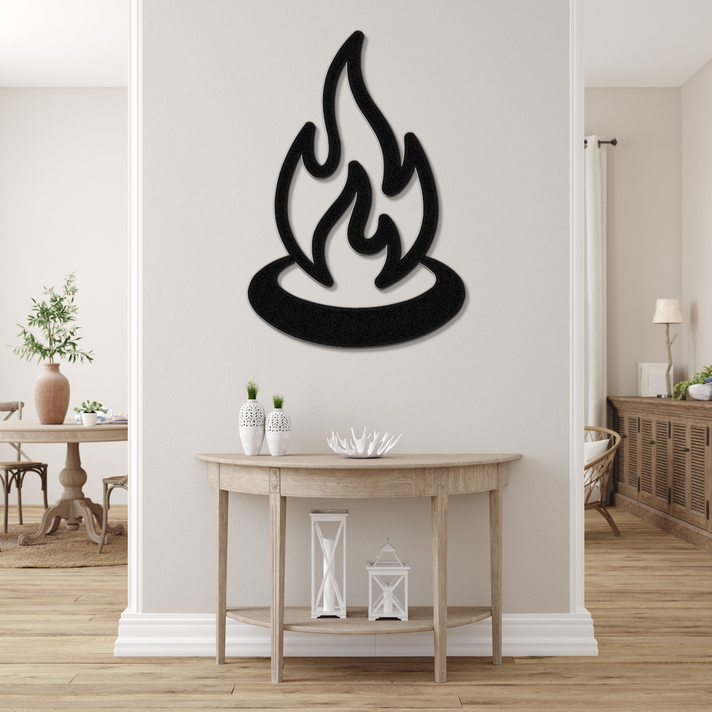 Campfire Metal Wall Art