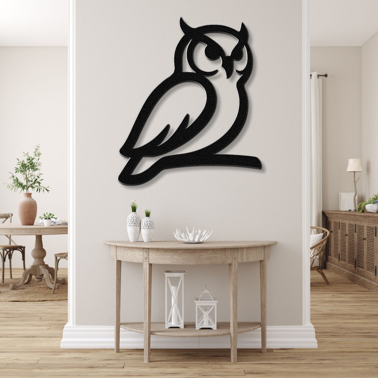 Owl Metal Wall Art