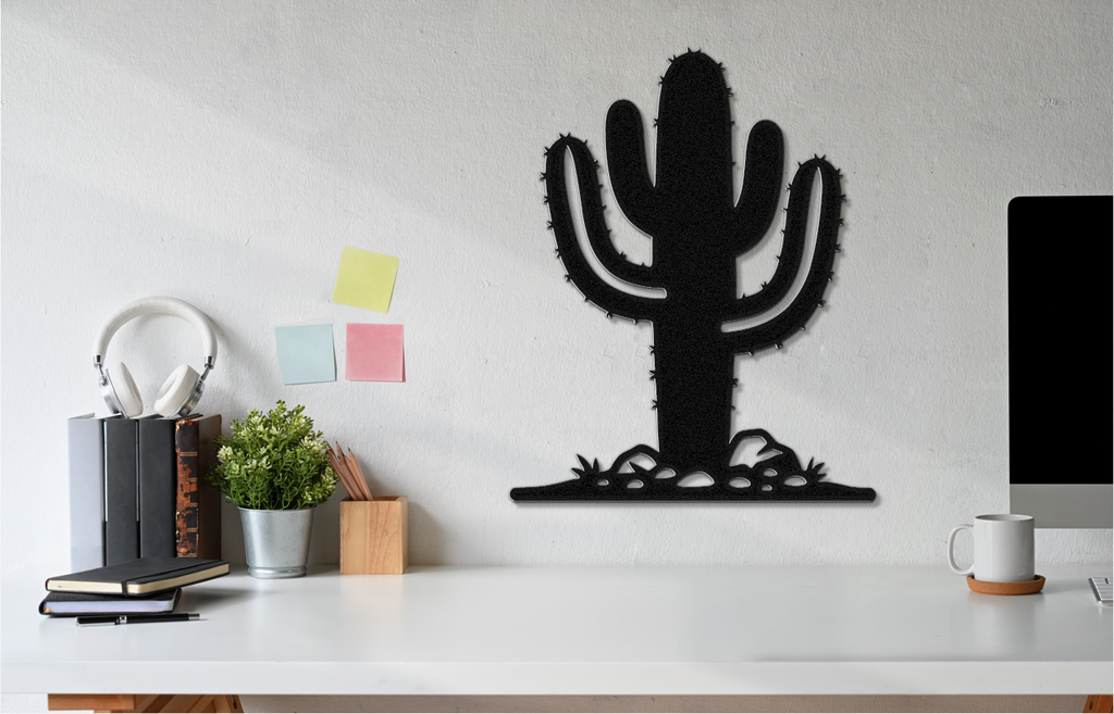 Saguaro Cactus Metal Wall Art