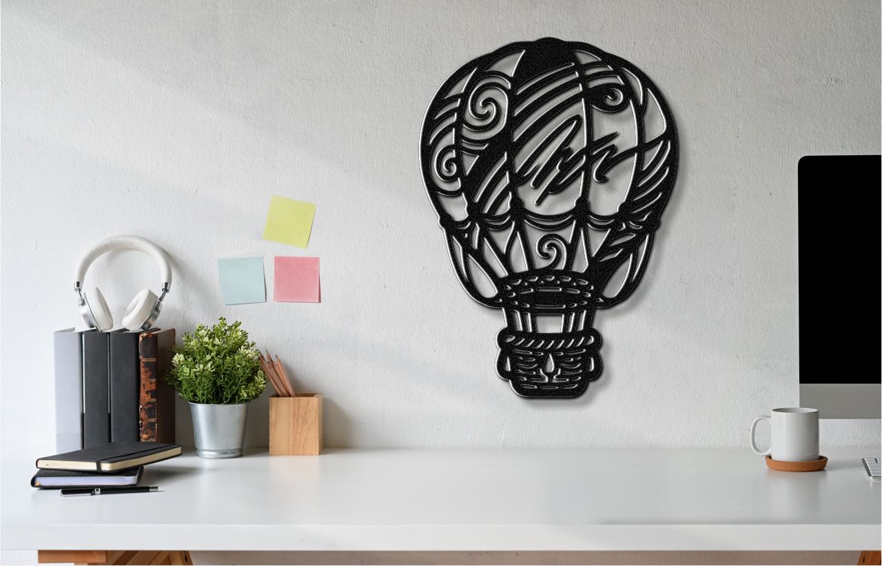 Hot Air Balloon Metal Wall Art