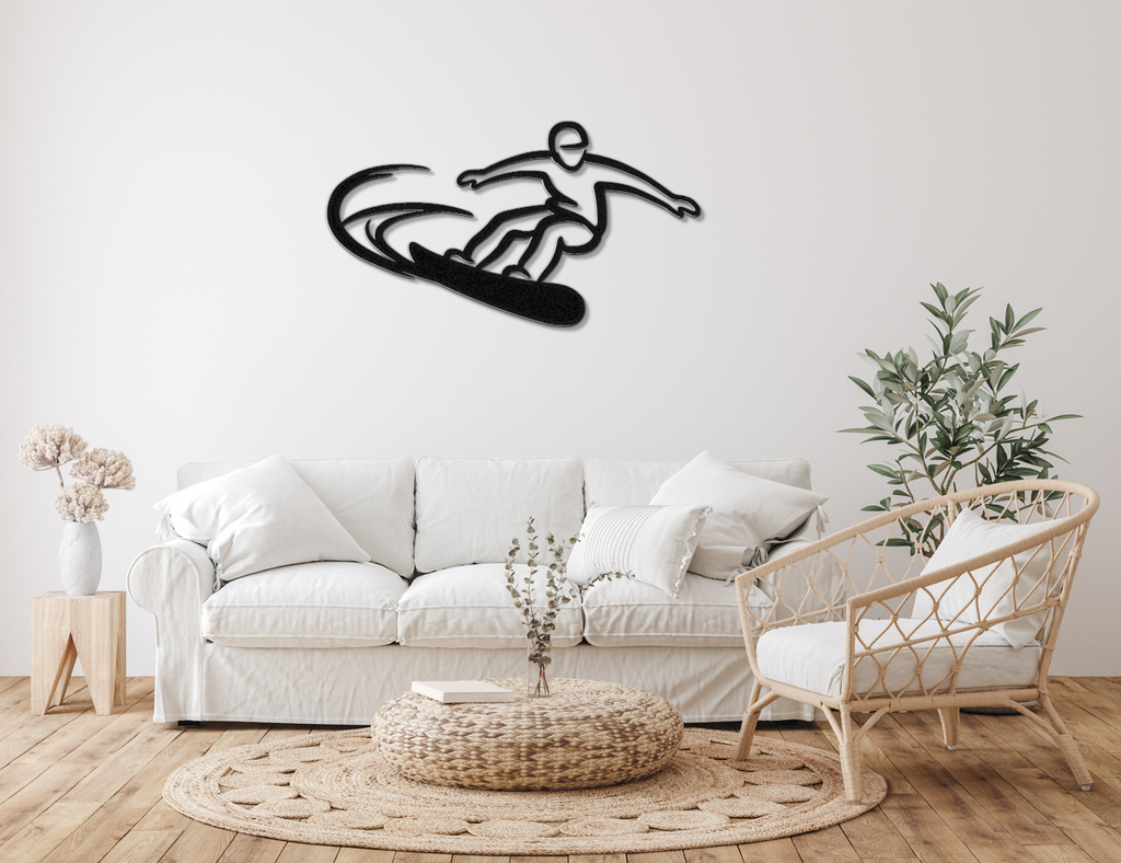 Snowboarding Metal Wall Art