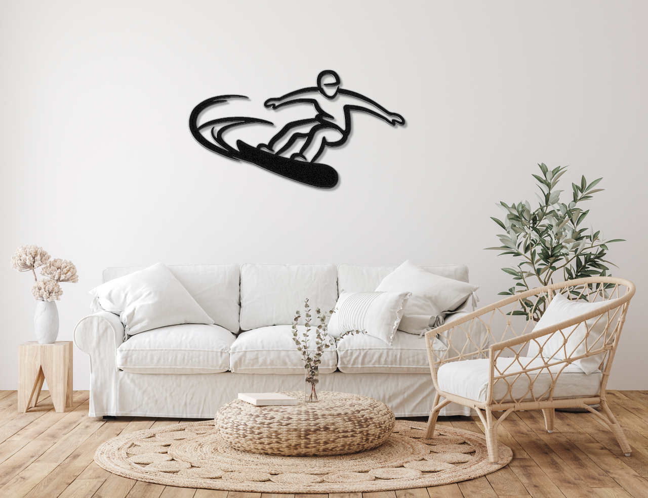 Snowboarding Metal Wall Art