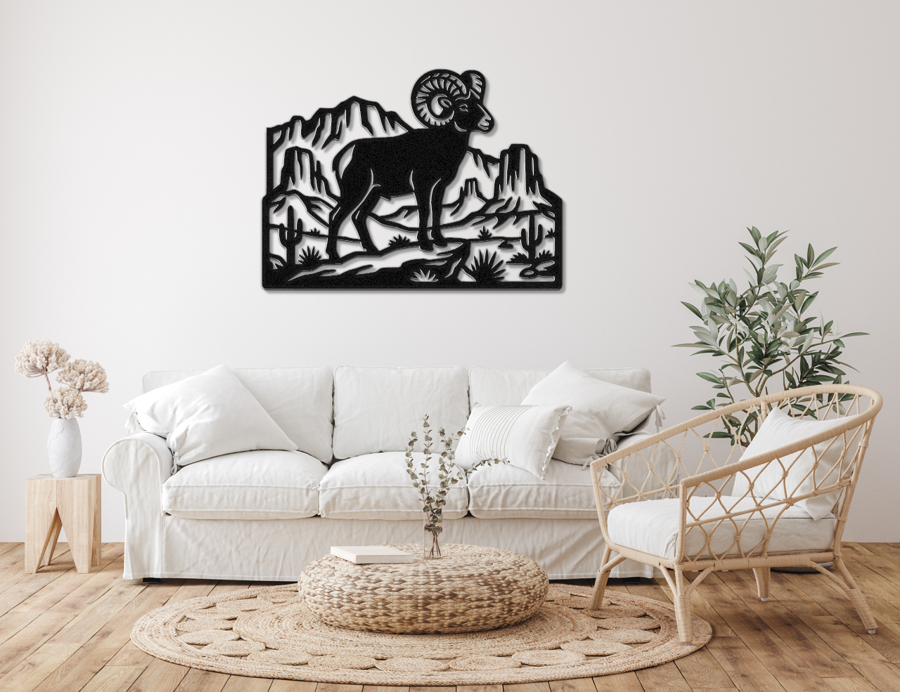 Arizona Bighorn Sheep Metal Wall Art