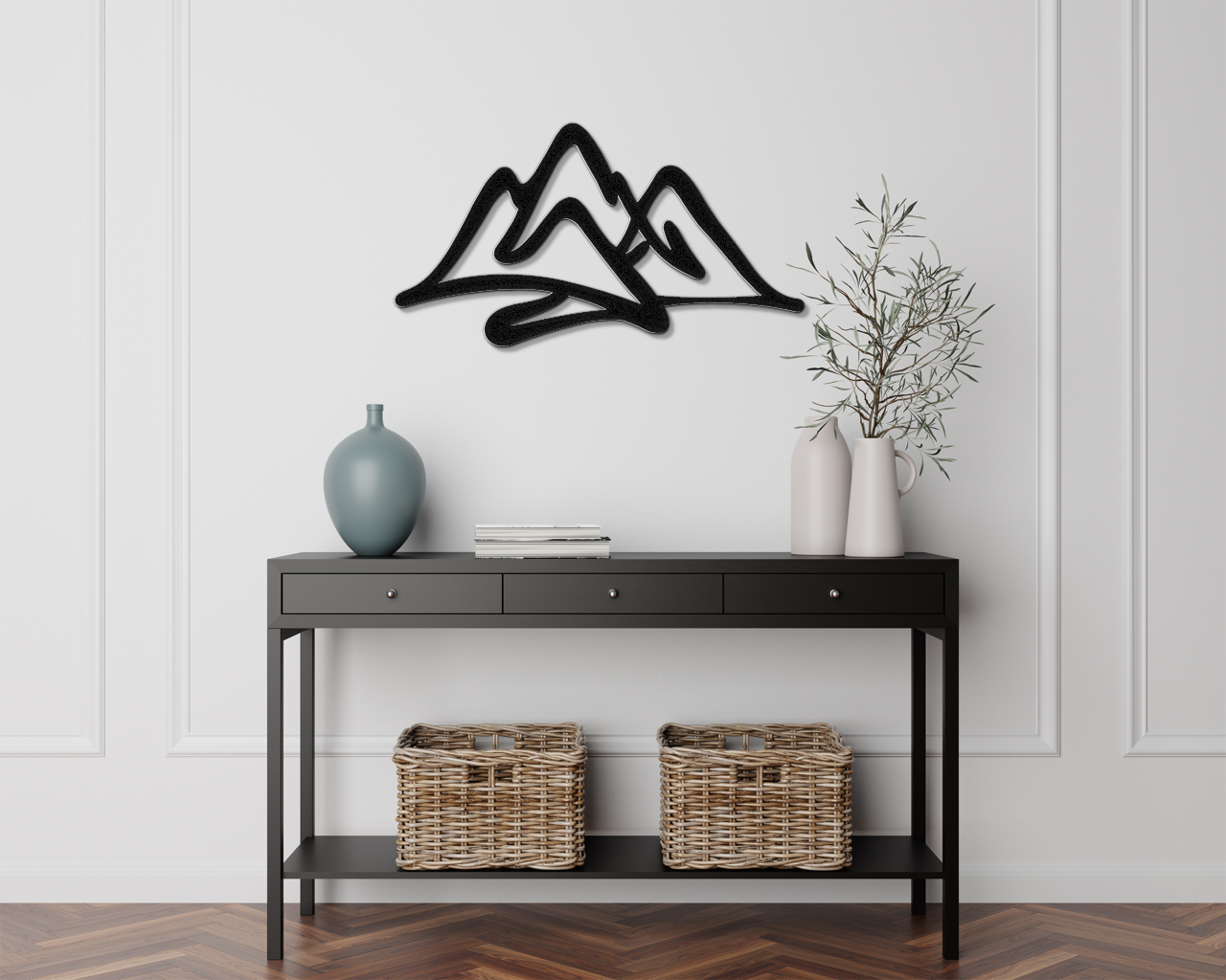 Mountains Metal Wall Art