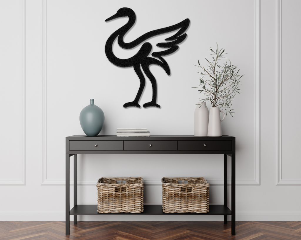 Crane Metal Wall Art