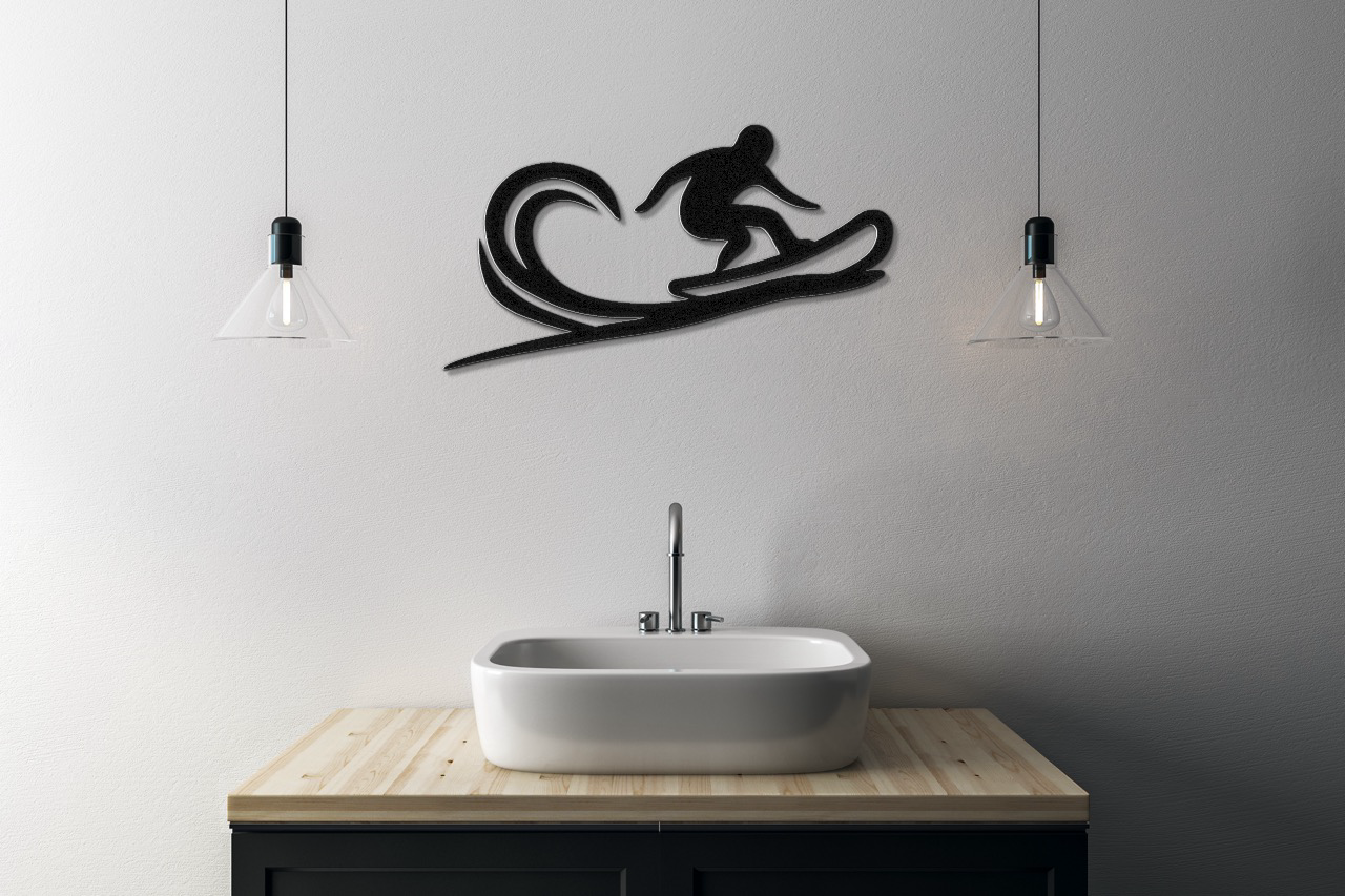 Snowboarding Metal Wall Art