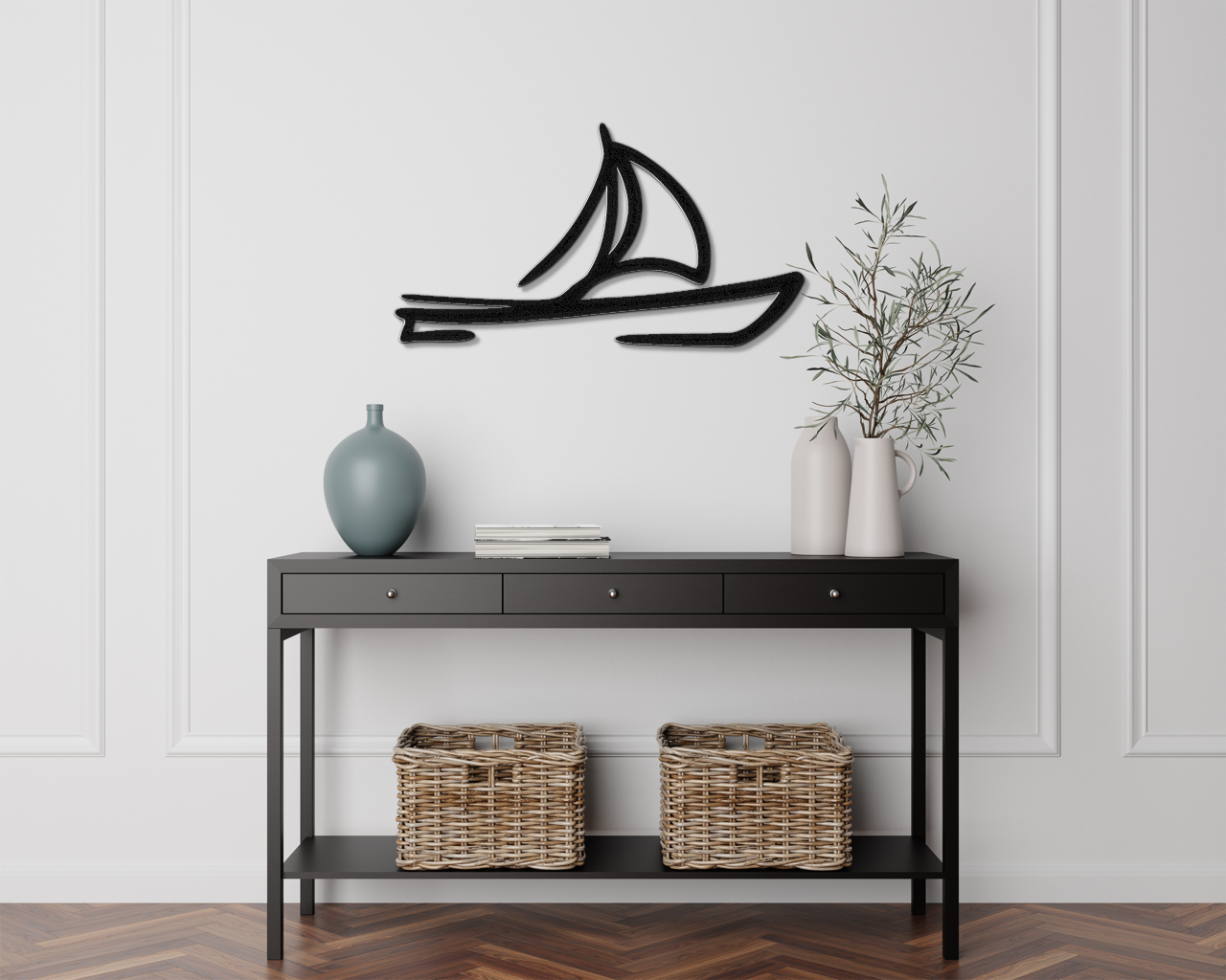 Sailboat Metal Wall Art
