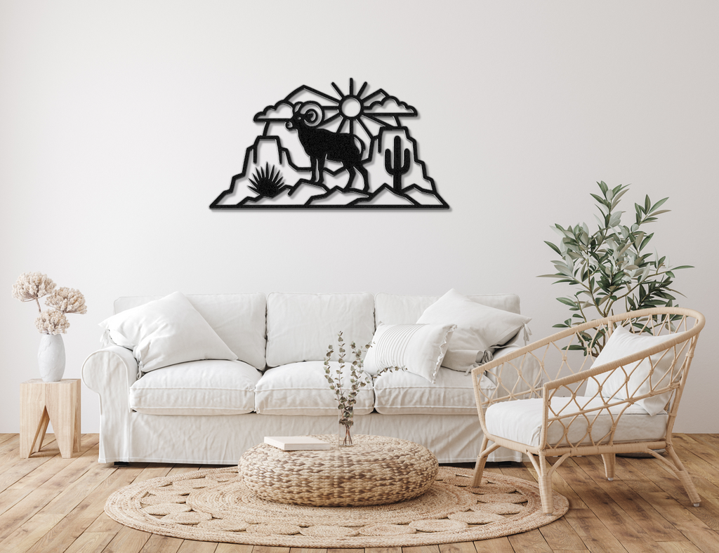 Arizona Bighorn Sheep Metal Wall Art