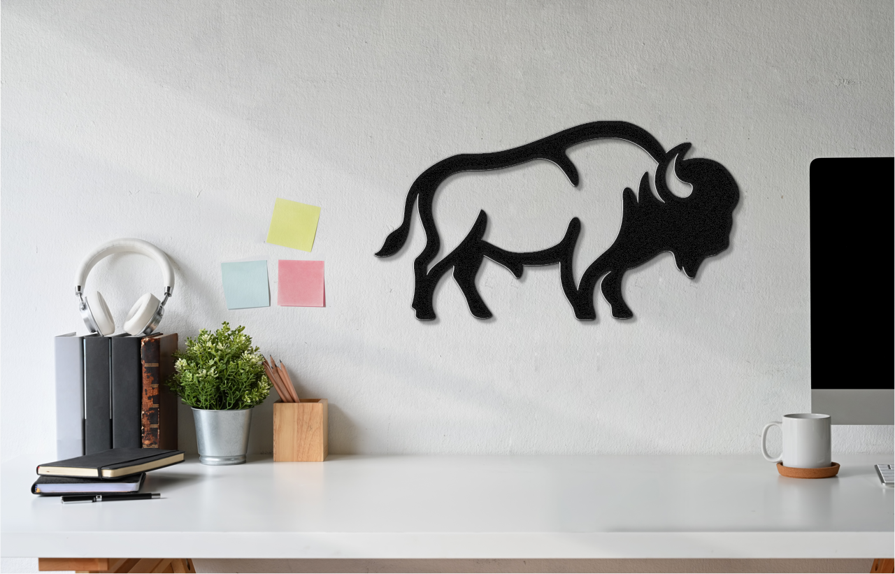 Buffalo Metal Wall Art