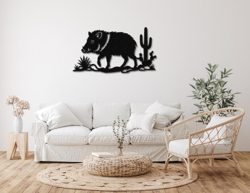 Javelina Metal Wall Art