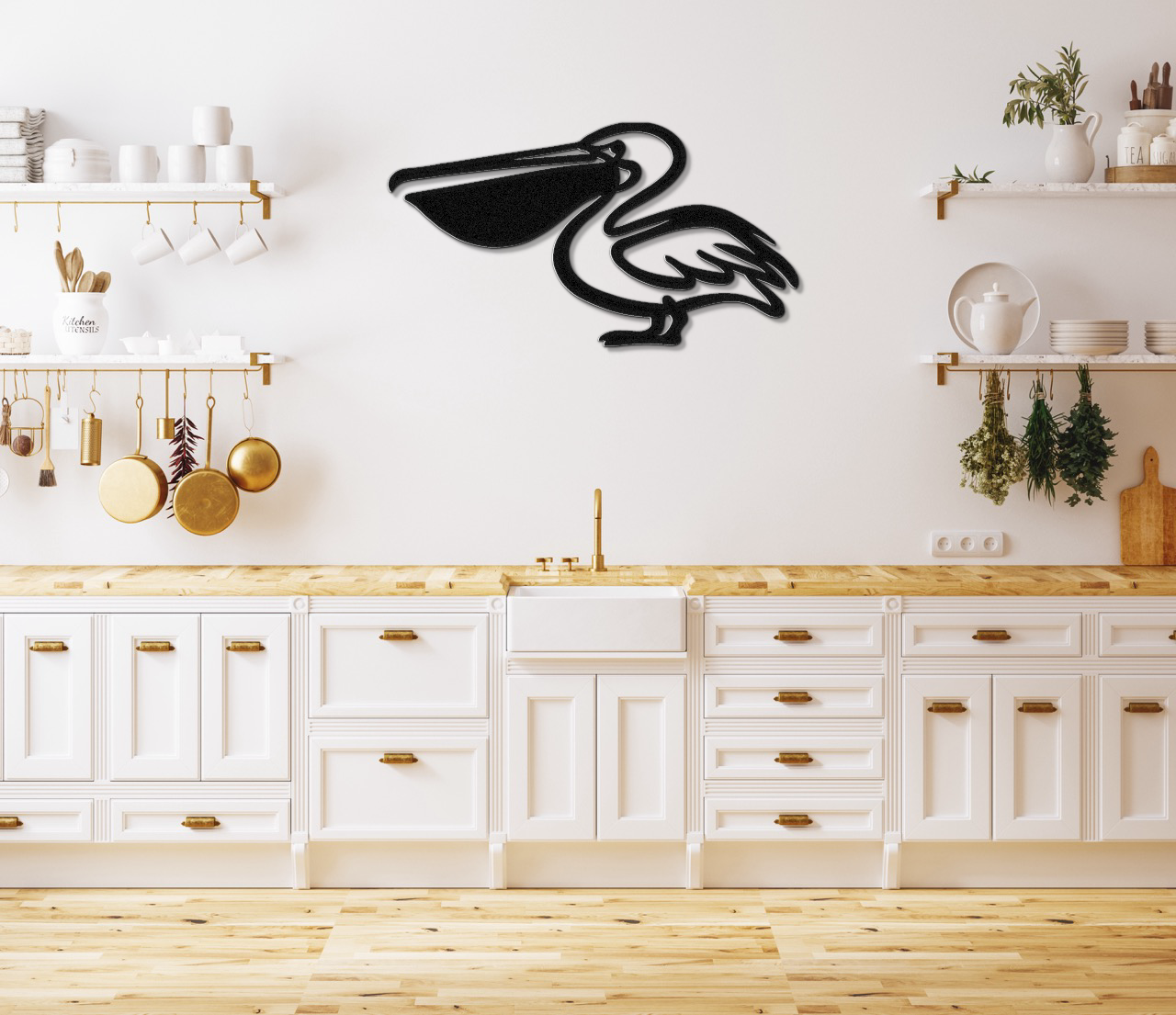 Pelican Metal Wall Art