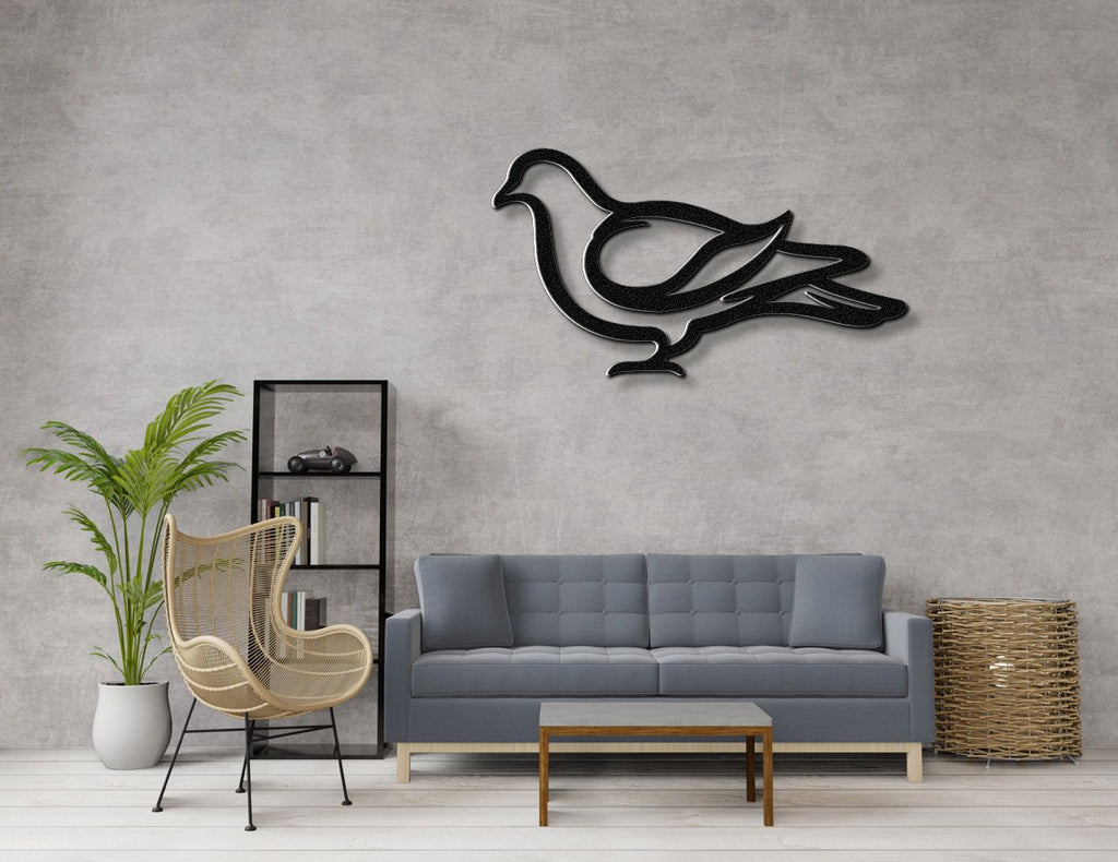 Pigeon Metal Wall Art