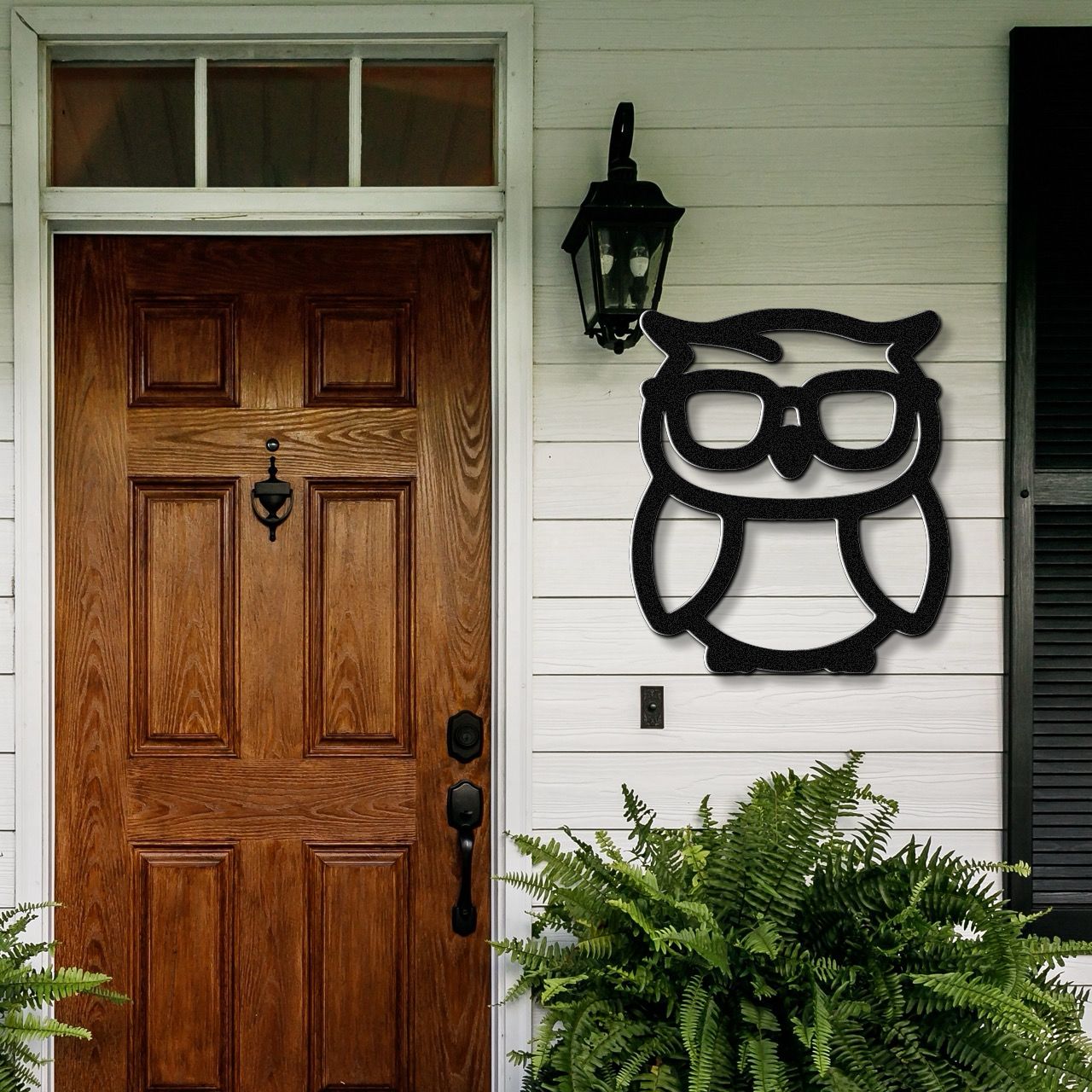 Nerdy Owl Metal Wall Art