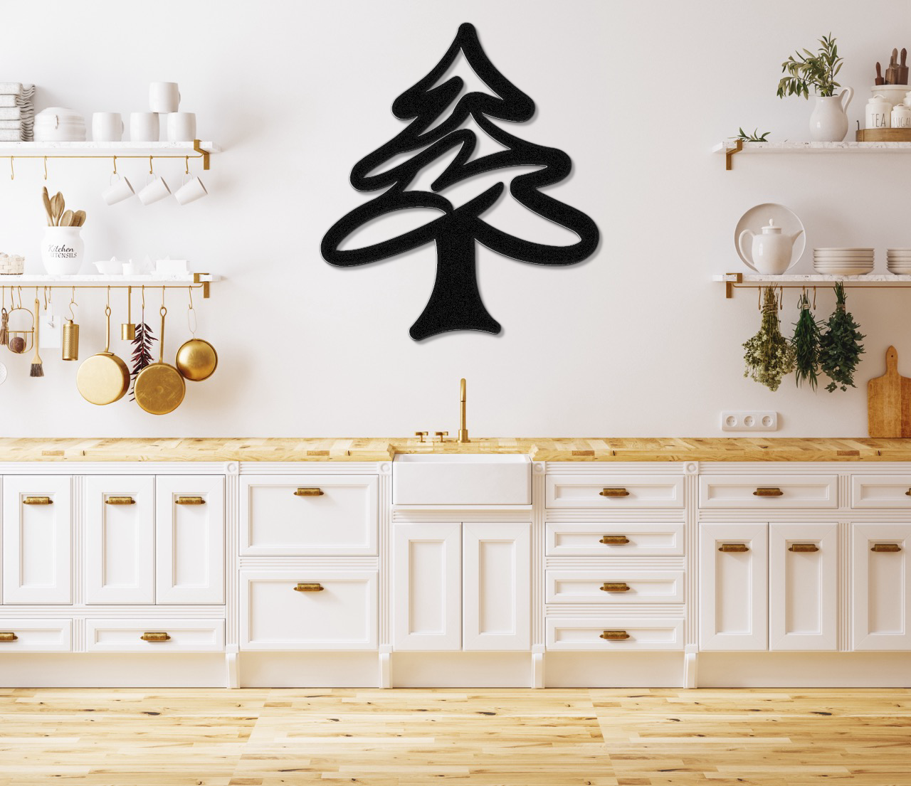Pine Tree Metal Wall Art