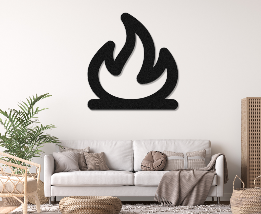 Campfire Metal Wall Art