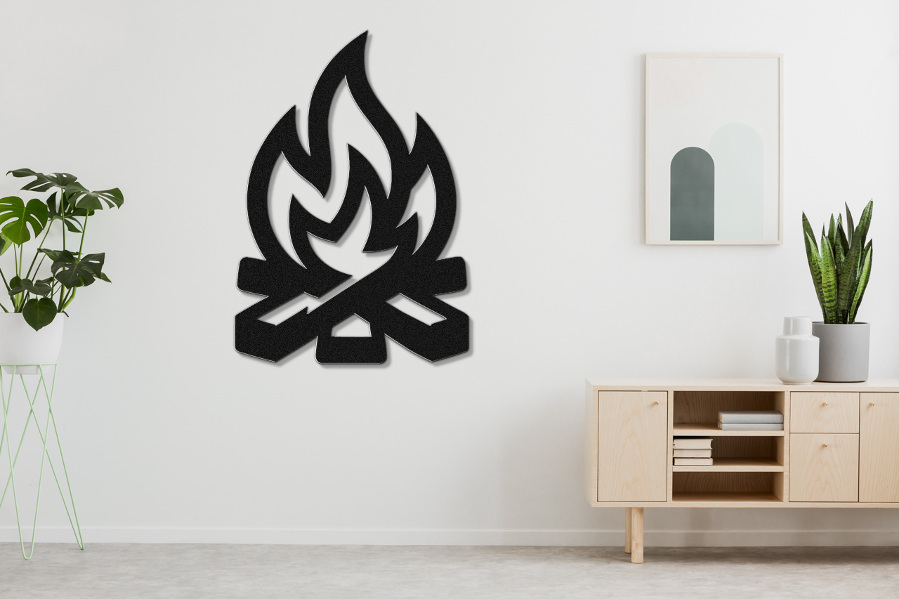 Campfire Metal Wall Art