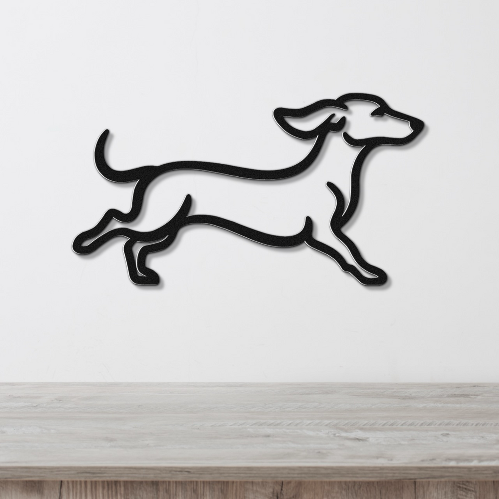 Dachshund Metal Wall Art