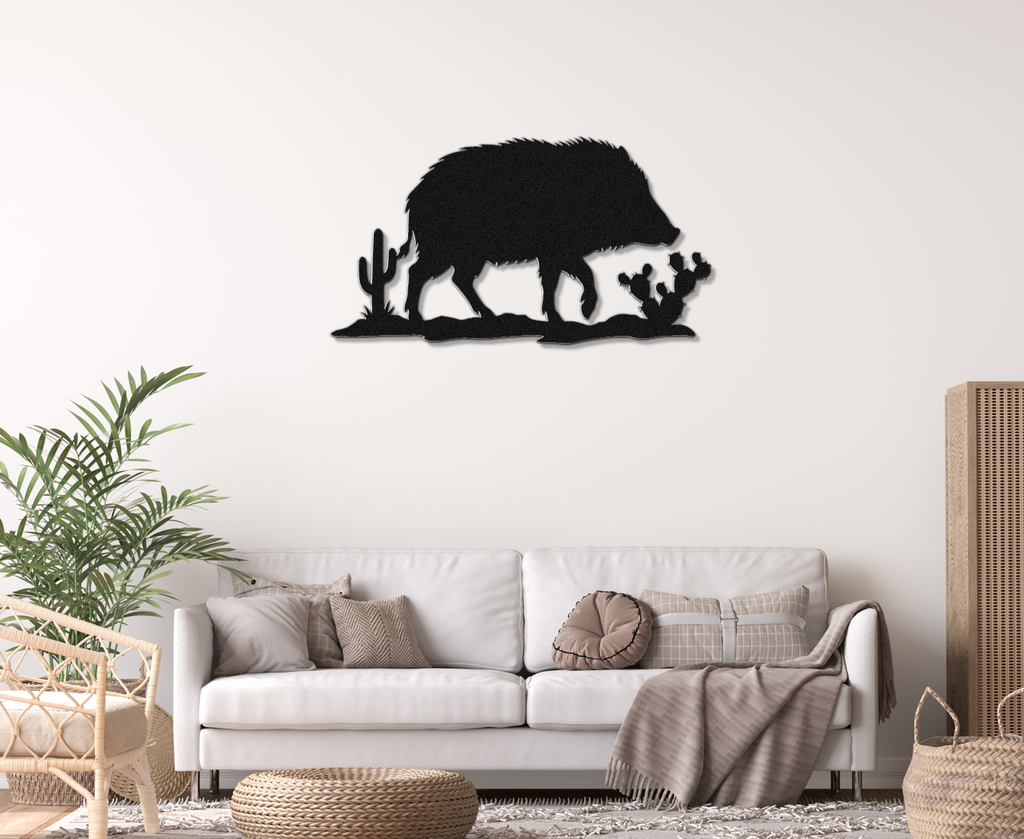 Javelina Metal Wall Art