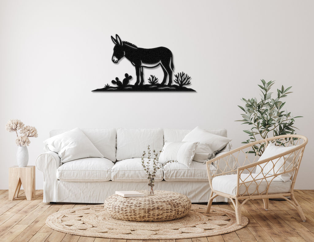 Burro Metal Wall Art