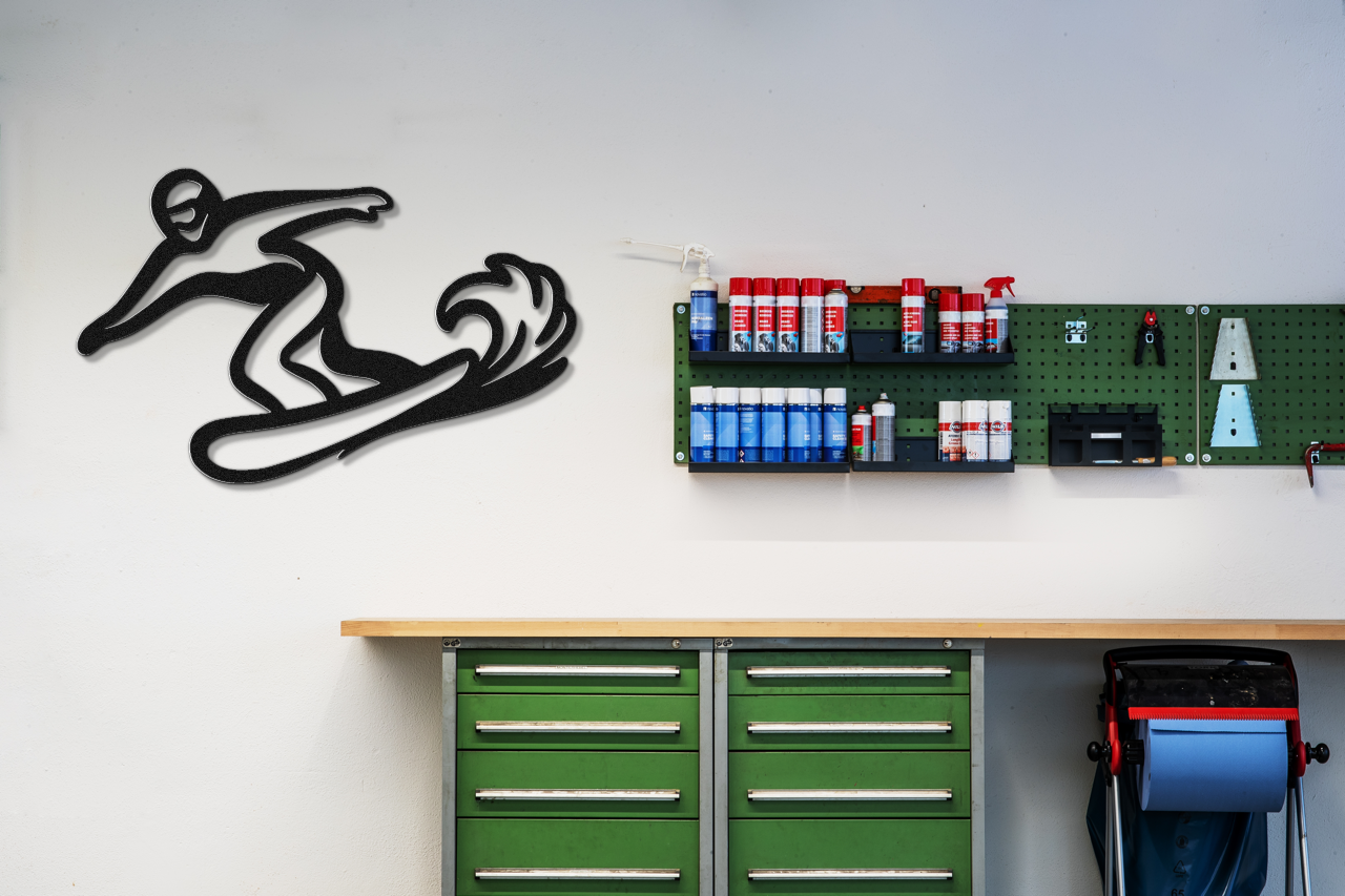 Snowboarding Metal Wall Art